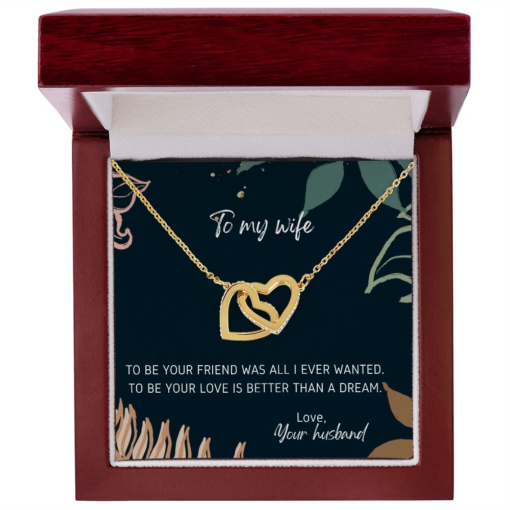 Better Than A Dream - Interlocking Hearts Necklace For Wife