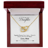 Daughter Together Forever Interlocking Hearts Necklace