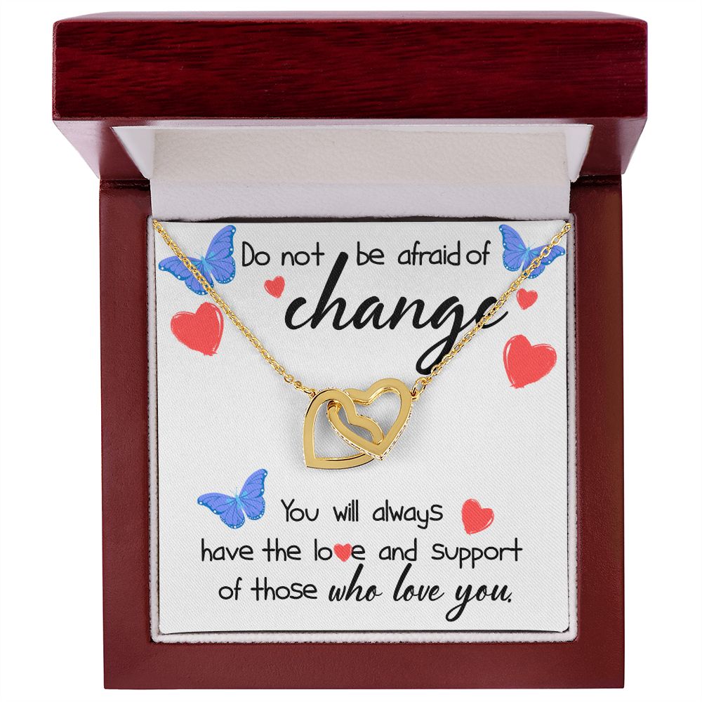 Love and Support Interlocking Hearts Necklace