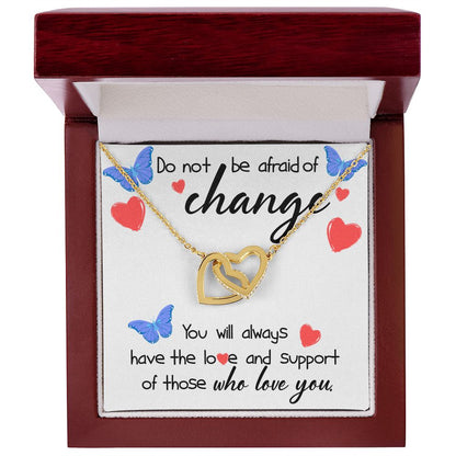 Love and Support Interlocking Hearts Necklace