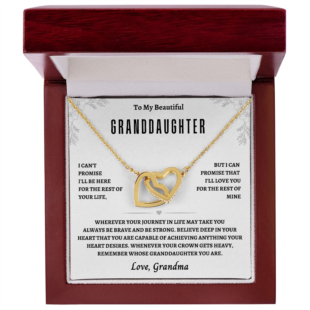 GrandDaughter From Grandma:Interlocking Hearts Necklace