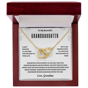 GrandDaughter From Grandma:Interlocking Hearts Necklace