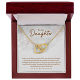 Daughter in My Eyes Interlocking Hearts Necklace