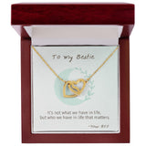 You Matter - Interlocking Hearts Necklace For Best Friend