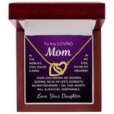 Gift for Mom from Daughter Inseparable Hearts Interlocking Hearts Purple Version