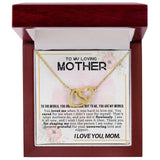 Mother My World Interlocking Hearts Necklace