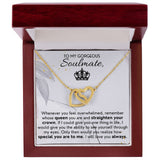 Straighten Your Crown - Interlocking Hearts Necklace For Wife