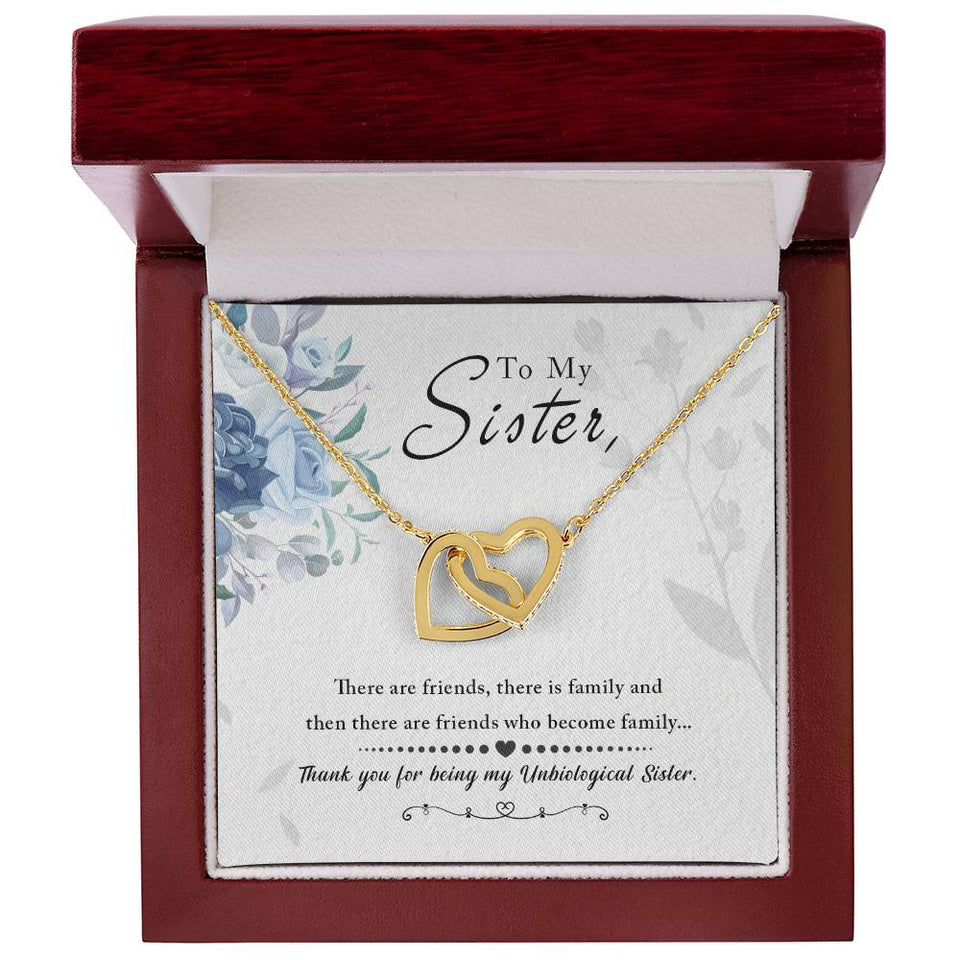 Unbiological Sister Soul Sister Interlocking Hearts Necklace