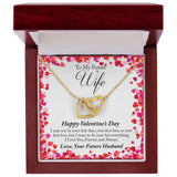 To My Future Wife Valentine's Day Interlocking Hearts Necklace