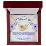 Sister in Law Interlocking Hearts Necklace