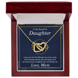 Beautiful Daughter Interlocking Hearts Necklace