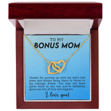 Bonus Mom Humerous Interlocking Hearts Necklace