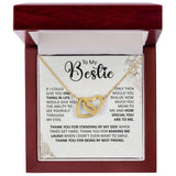 Bestie Interlocking Hearts Necklace