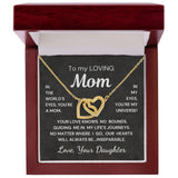 Gift for Mom from Daughter Inseparable Hearts Interlocking Hearts Necklace
