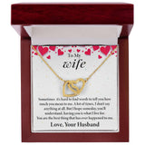Wife Interlocking Hearts Necklace