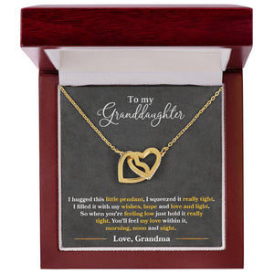 Granddaughter Hugged This Necklace Tight  Interlocking Hearts Necklace