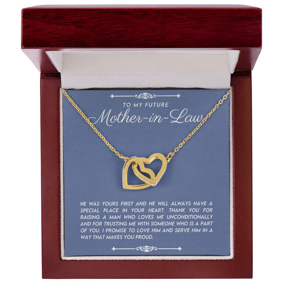 Future Mother in Law Interlocking Hearts Necklace