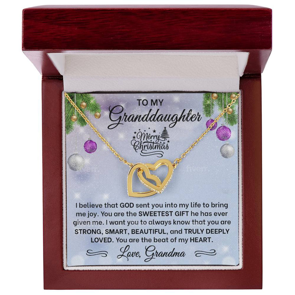 Granddaughter Interlocking Hearts Necklace