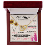 Mom You Are My Sunshine Interlocking Hearts Necklace