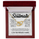 To My Soulmate | To Be Your Last Everything | Interlocking Hearts necklace
