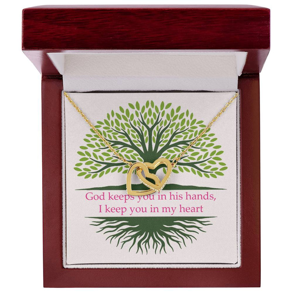 Faith Interlocking Hearts Necklace