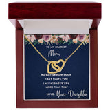 To My Dearest Mom necklace, More Than That - Interlocking Hearts Necklace For Mom