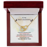Best Grandma Interlocking Hearts Necklace