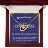 To Our Lovely Granddaughter - Interlocking Hearts Necklace
