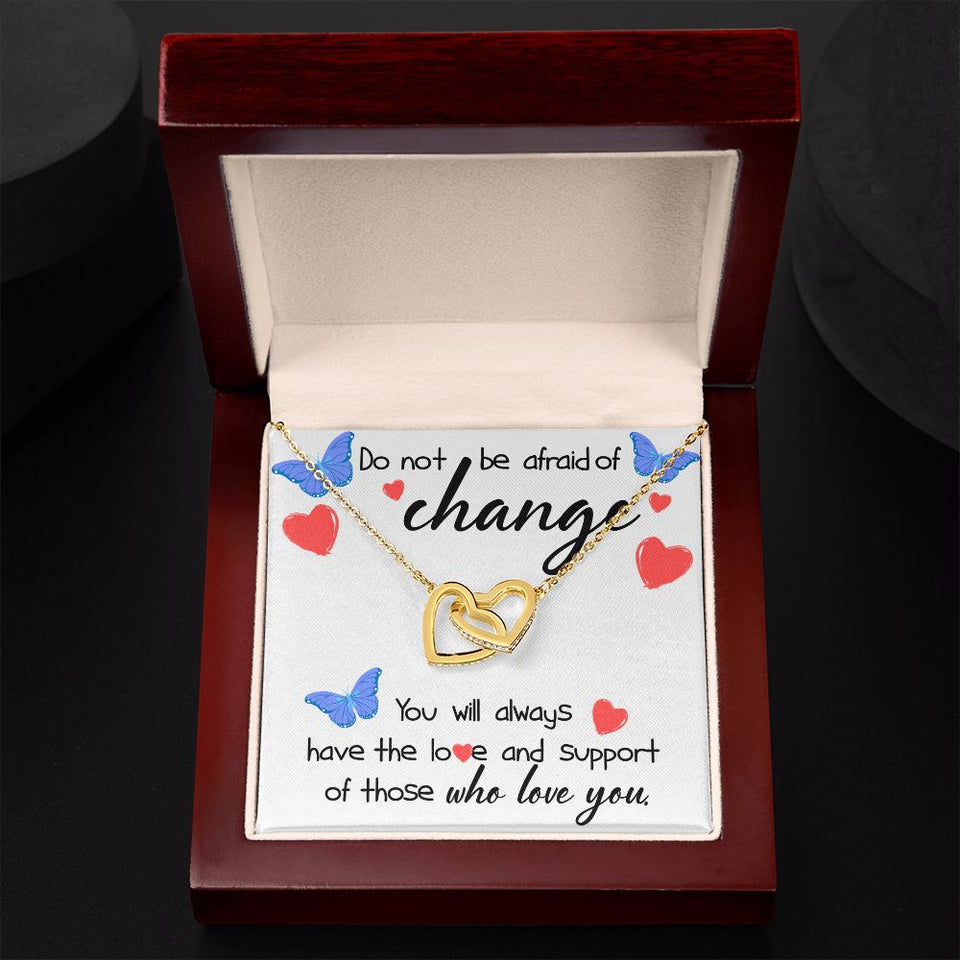 Love and Support Interlocking Hearts Necklace