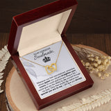 Straighten Your Crown - Interlocking Hearts Necklace For Wife