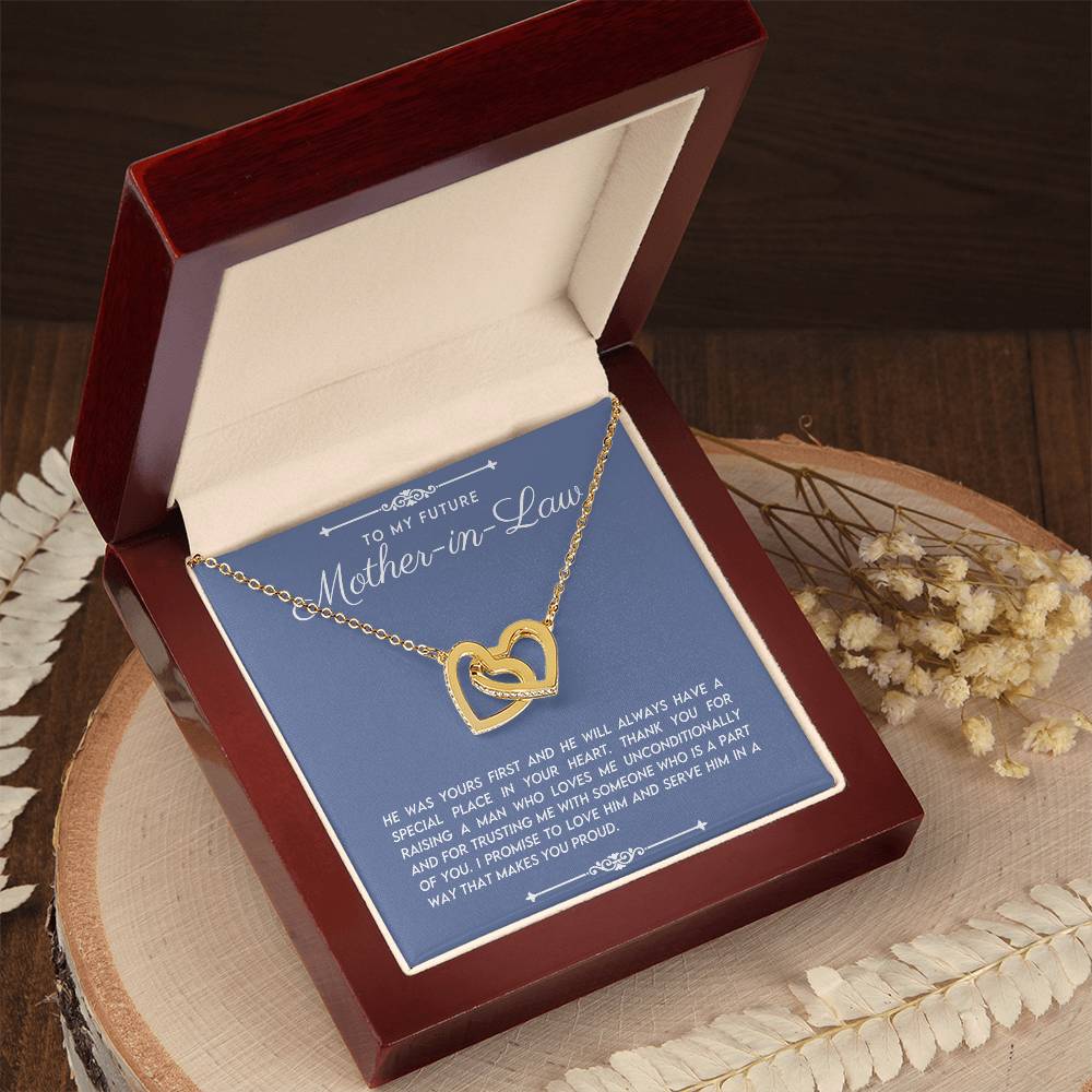 Future Mother in Law Interlocking Hearts Necklace