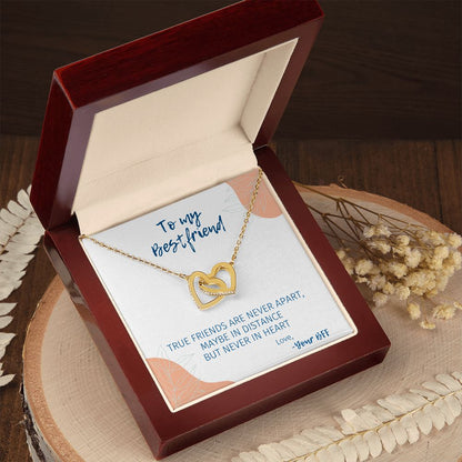 Never Apart - Interlocking Hearts Necklace For Best Friend