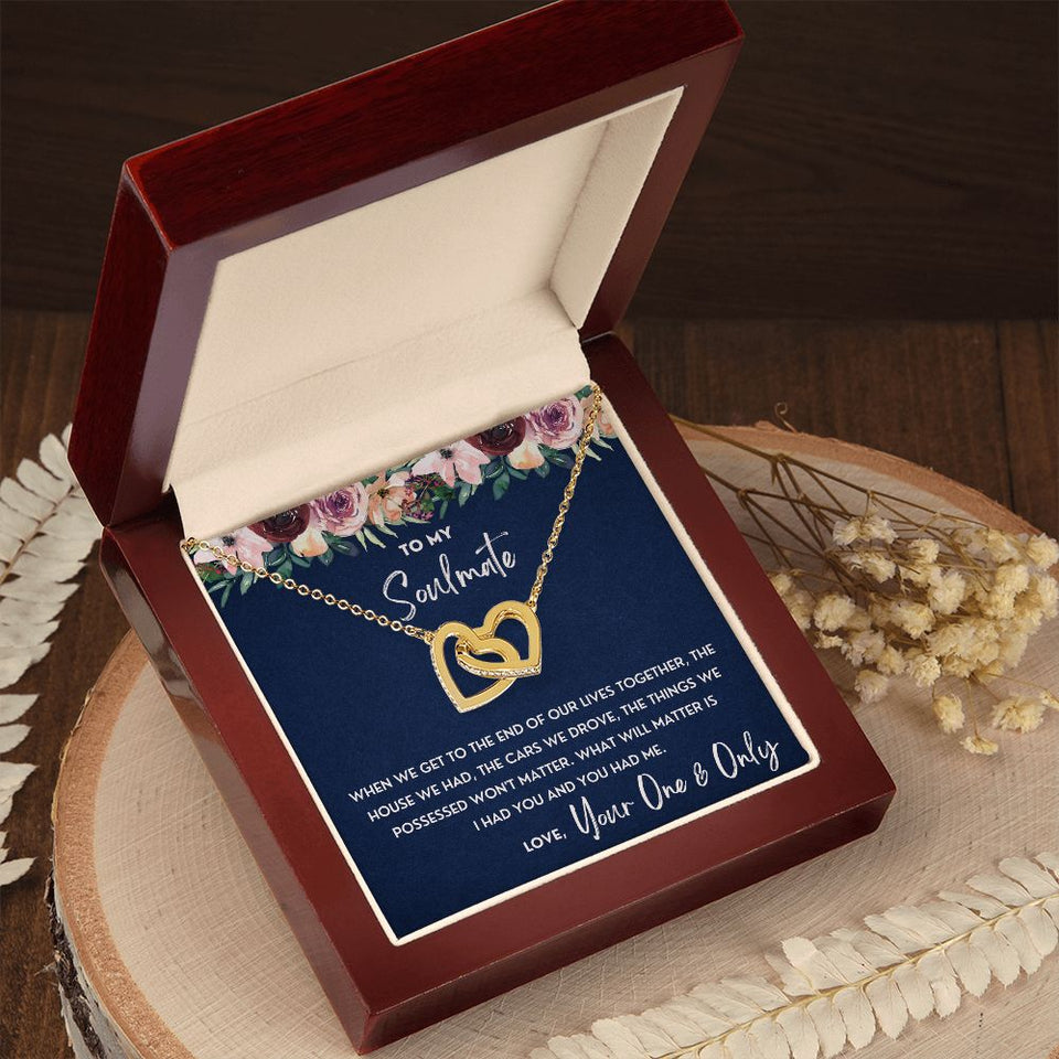 I Had You & You Had Me - Interlocking Hearts Necklace For Wife