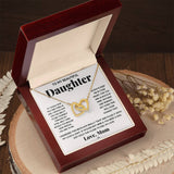 Daughter My Everything Interlocking Hearts Necklace