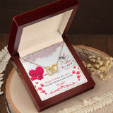 Sister Birthday Interlocking Hearts Necklace