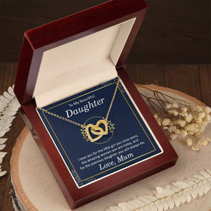 Beautiful Daughter Interlocking Hearts Necklace