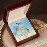 Mom Memorial Interlocking Hearts Necklace