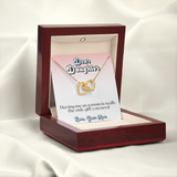 Interlocking Hearts Necklace for Daughter