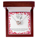 To My Future Wife Forever and Always Interlocking Hearts Necklace