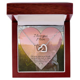 To Mom No Matter What Interlocking Hearts Necklace