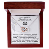 Straighten Your Crown - Interlocking Hearts Necklace For Wife