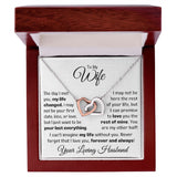 My Wife Necklace Gift -  Your Last Everything Love, Husband - Necklace for Her, Necklace for Wife, Interlocking Hearts Necklace