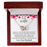 Wife Interlocking Hearts Necklace