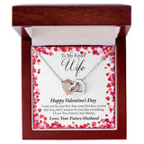 To My Future Wife Valentine's Day Interlocking Hearts Necklace