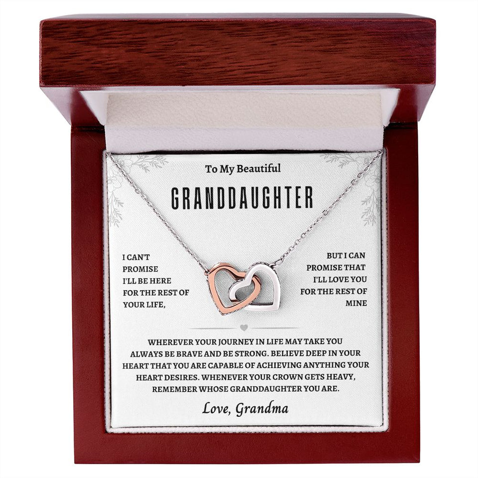 GrandDaughter From Grandma:Interlocking Hearts Necklace