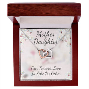 Mother and Daughter Like No Other Interlocking Hearts Necklace, Gift For Mom From Daughter, Mother's Day Gift