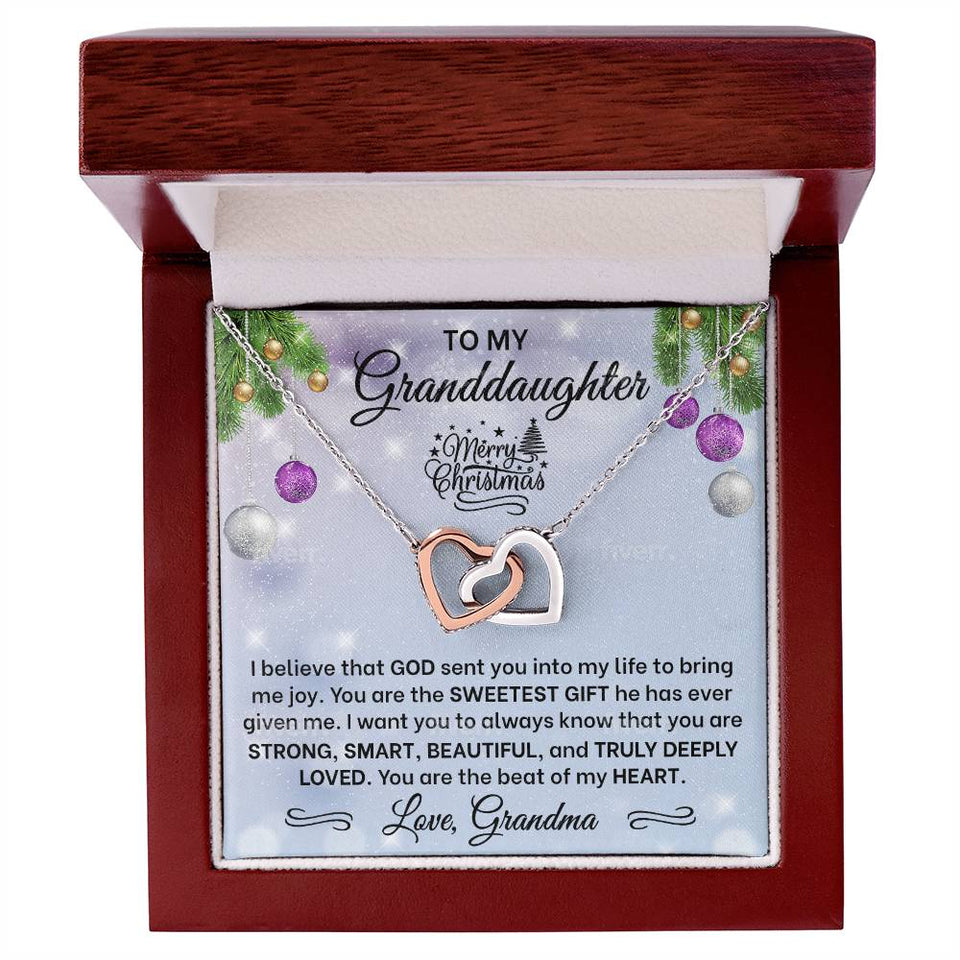 Granddaughter Interlocking Hearts Necklace