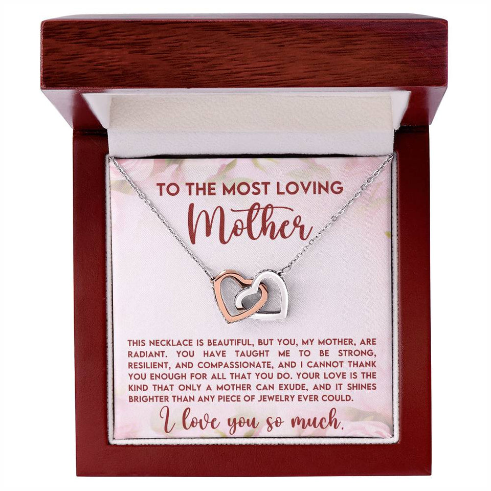 Loving Mother Interlocking Hearts Necklace