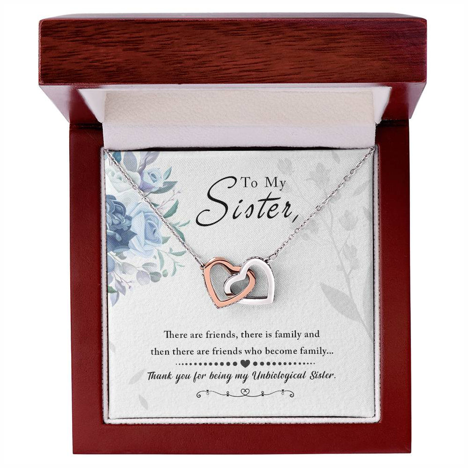 Unbiological Sister Soul Sister Interlocking Hearts Necklace