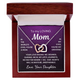 Gift for Mom from Daughter Inseparable Hearts Interlocking Hearts Purple Version